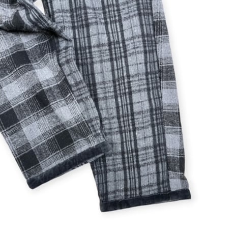 TIGRE BROCANTE /  ネルチェックMix タゴサクロングパンツ / PT-31L-W204  チャコール unisex S
