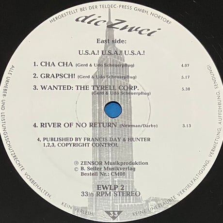 Die Zwei - U.S.A.! U.S.A.! U.S.A.! [LP][East West Trading Company] (USED)