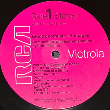 John Pfeiffer - Electronomusic - 9 Images [LP][RCA Victrola] (USED)