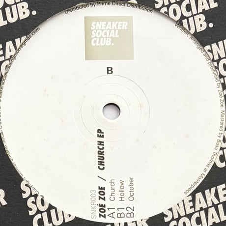 Zoe Zoe - Church EP [12][Sneaker Social Club] (USED)