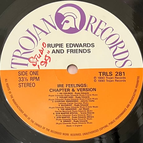 Rupie Edwards & Friends - Ire Feelings: Chapter & Version [LP][Trojan Records] (USED)