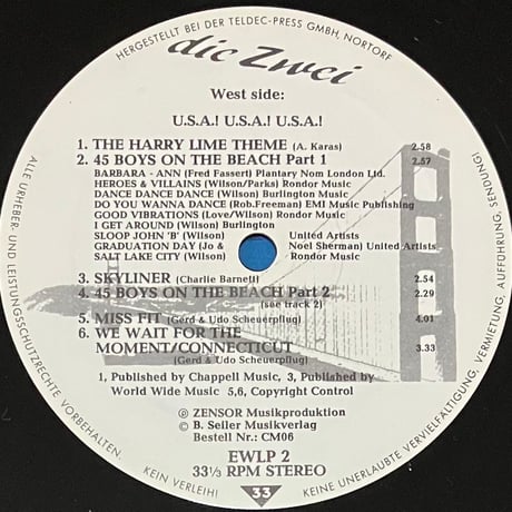 Die Zwei - U.S.A.! U.S.A.! U.S.A.! [LP][East West Trading Company] (USED)