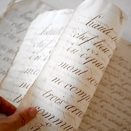 1829年 カリグラフィの美しい証書(C)