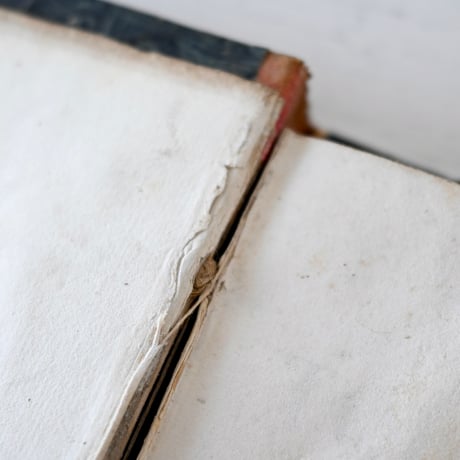 1838年 カーキ色カバーの古書(A)