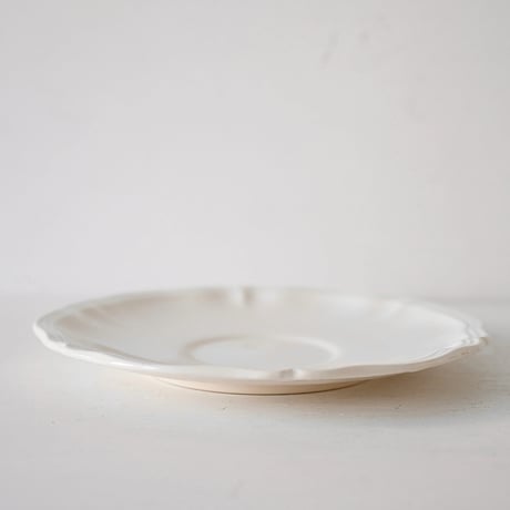 Sarreguemines 花リムソーサー単品 ※A-Gバリエーションあり