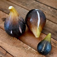 イタリア アラバスター製オブジェ(黒無花果)※バリエーションあり