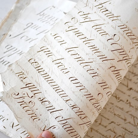 1829年 カリグラフィの美しい証書(C)