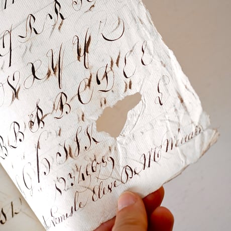 1821年 カリグラフィの美しい証書(B)