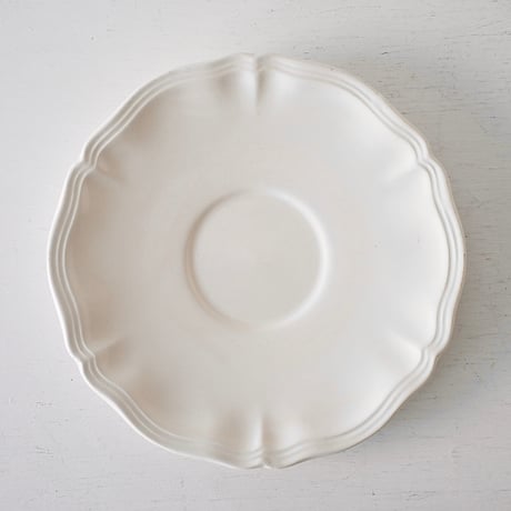 Sarreguemines 花リムソーサー単品 ※A-Gバリエーションあり