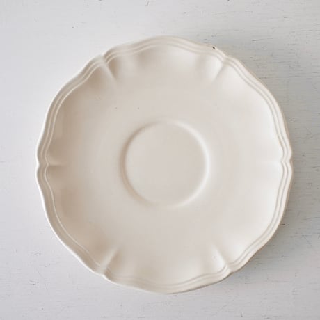 Sarreguemines 花リムソーサー単品 ※A-Gバリエーションあり