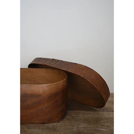 Boîte ovale en bois cintré (わっぱ)
