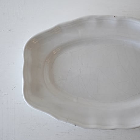 白釉 小振りなスクエア型のお皿