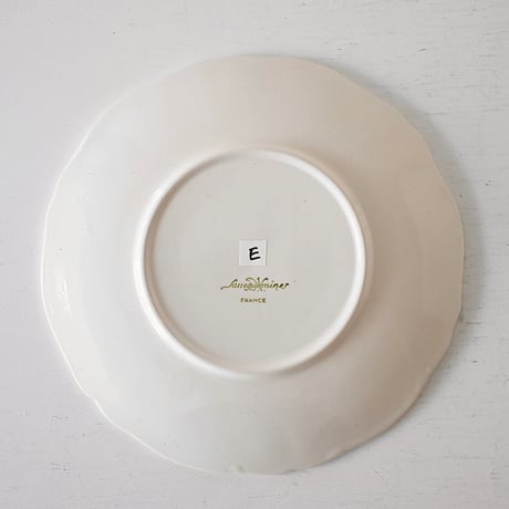 Sarreguemines 花リムソーサー単品 ※A-Gバリエーションあり