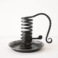 カーブで使われていた、アイアン製くるくる燭台