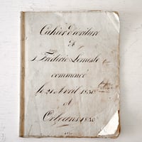 1830年 カリグラフィの美しい証書(D)
