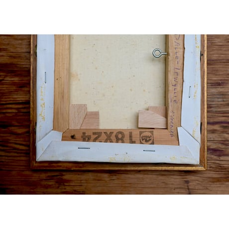 小さな油彩画 - 桃(26cm×20.5cm)