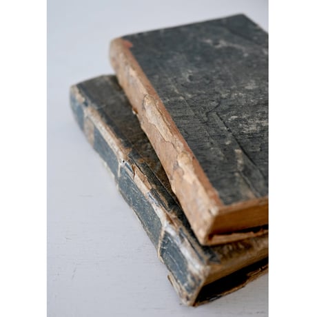 1838年 カーキ色カバーの古書(A)