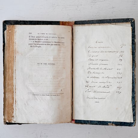 1838年 カーキ色カバーの古書(A)