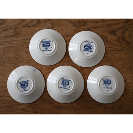 イギリス May Blossom Leighton 総柄小皿 ※A-Eバリエーションあり