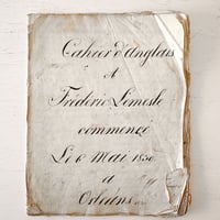1830年 カリグラフィの美しい証書(E)