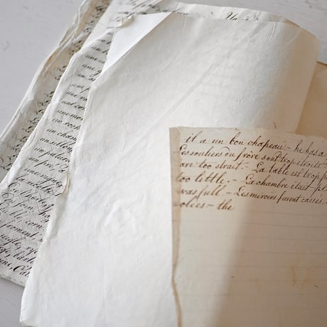 1830年 カリグラフィの美しい証書(E)