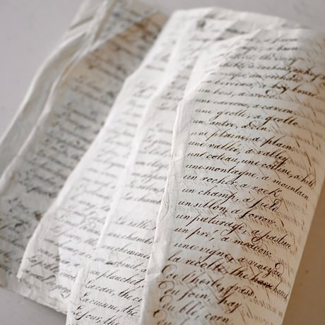 1830年 カリグラフィの美しい証書(E)