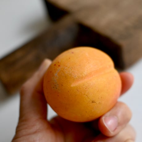 イタリア アラバスター製オブジェ(林檎,杏)
