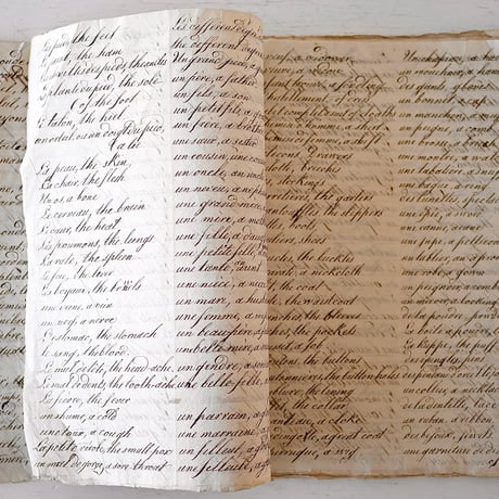 1830年 カリグラフィの美しい証書(E)