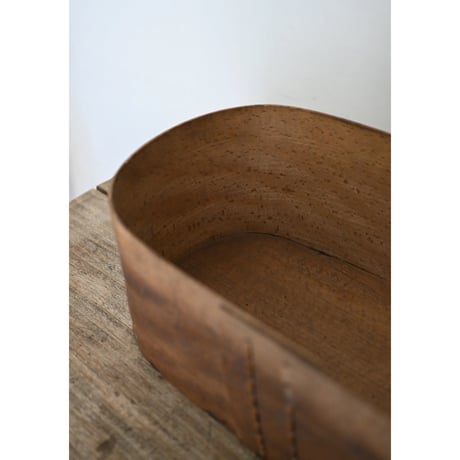 Boîte ovale en bois cintré (わっぱ)