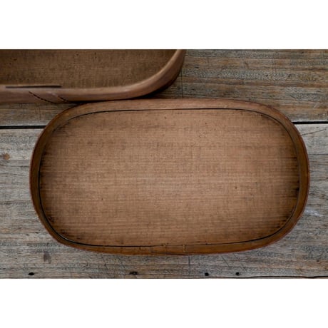 Boîte ovale en bois cintré (わっぱ)