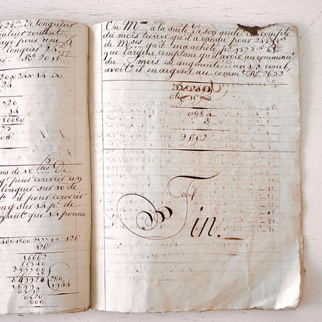 1821年 カリグラフィの美しい証書(A)