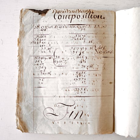 1821年 カリグラフィの美しい証書(A)