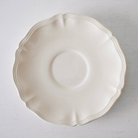 Sarreguemines 花リムソーサー単品 ※A-Gバリエーションあり