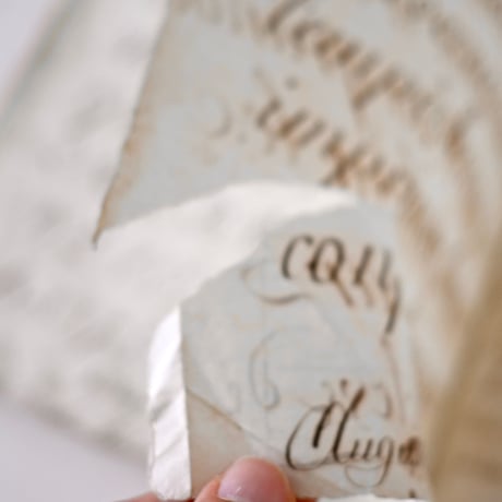 1821年 カリグラフィの美しい証書(B)