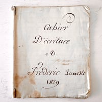 1829年 カリグラフィの美しい証書(C)
