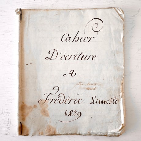 1829年 カリグラフィの美しい証書(C)