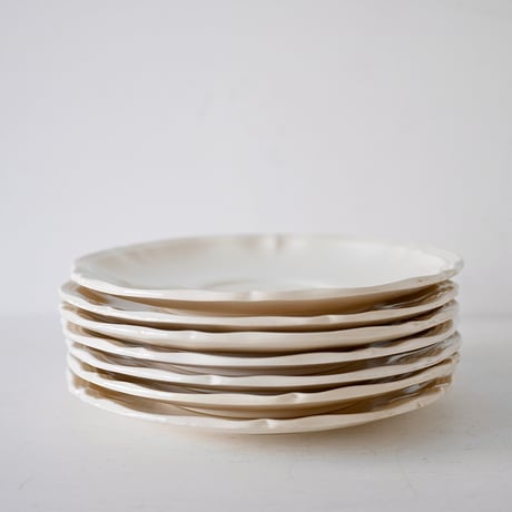 Sarreguemines 花リムソーサー単品 ※A-Gバリエーションあり