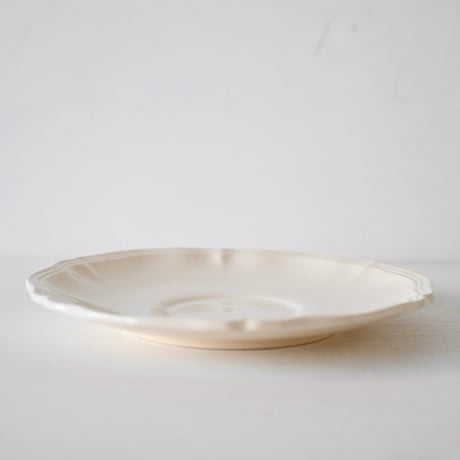 Sarreguemines 花リムソーサー単品 ※A-Gバリエーションあり