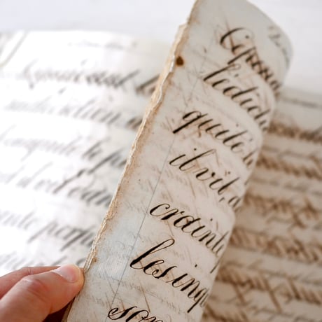 1830年 カリグラフィの美しい証書(D)