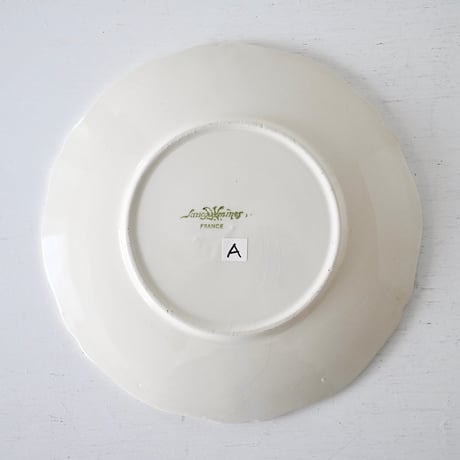 Sarreguemines 花リムソーサー単品 ※A-Gバリエーションあり