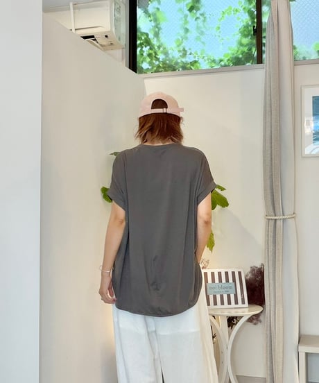 縦ロゴ フレンチTシャツ