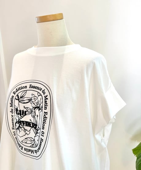 フロッキープリントTシャツ