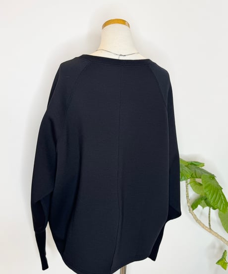 袖リブ " HIER " ロゴトップス