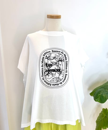 フロッキープリントTシャツ