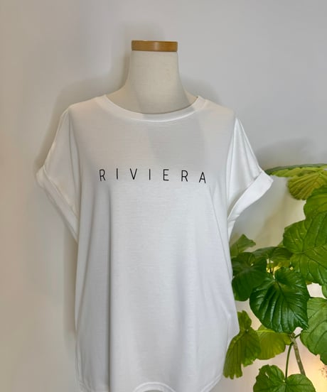 " RIVIERA " ロゴTシャツ