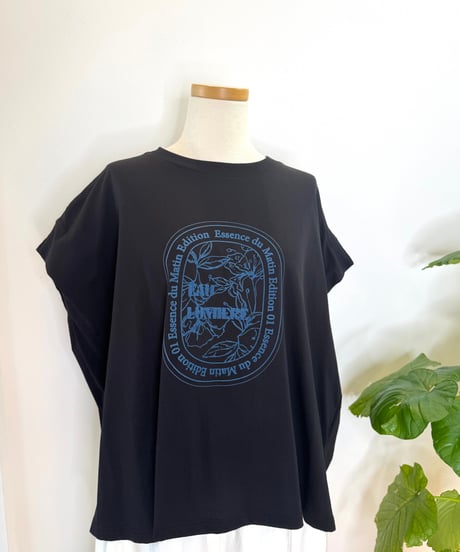 フロッキープリントTシャツ