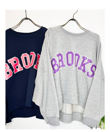 " BROOKS" ロゴプルオーバー