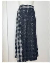 プリーツ レース スカート