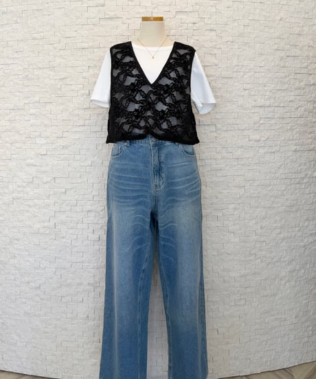 モールレース ショートベスト