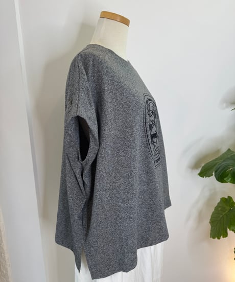 フロッキープリントTシャツ